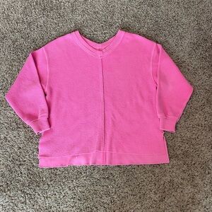 Aerie Womens neon Pink oversized Sweatshirt